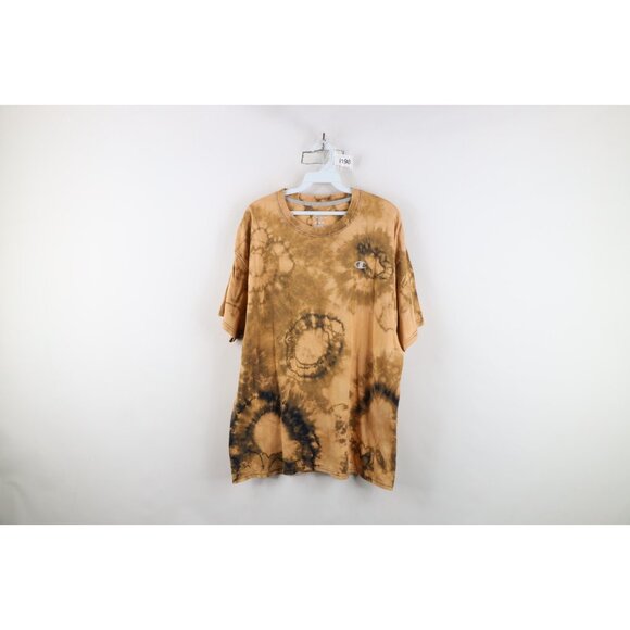 Vintage Y2K Champion Mens XL Custom Acid Wash Classic Logo Short Sleeve T-Shirt - Picture 1 of 10